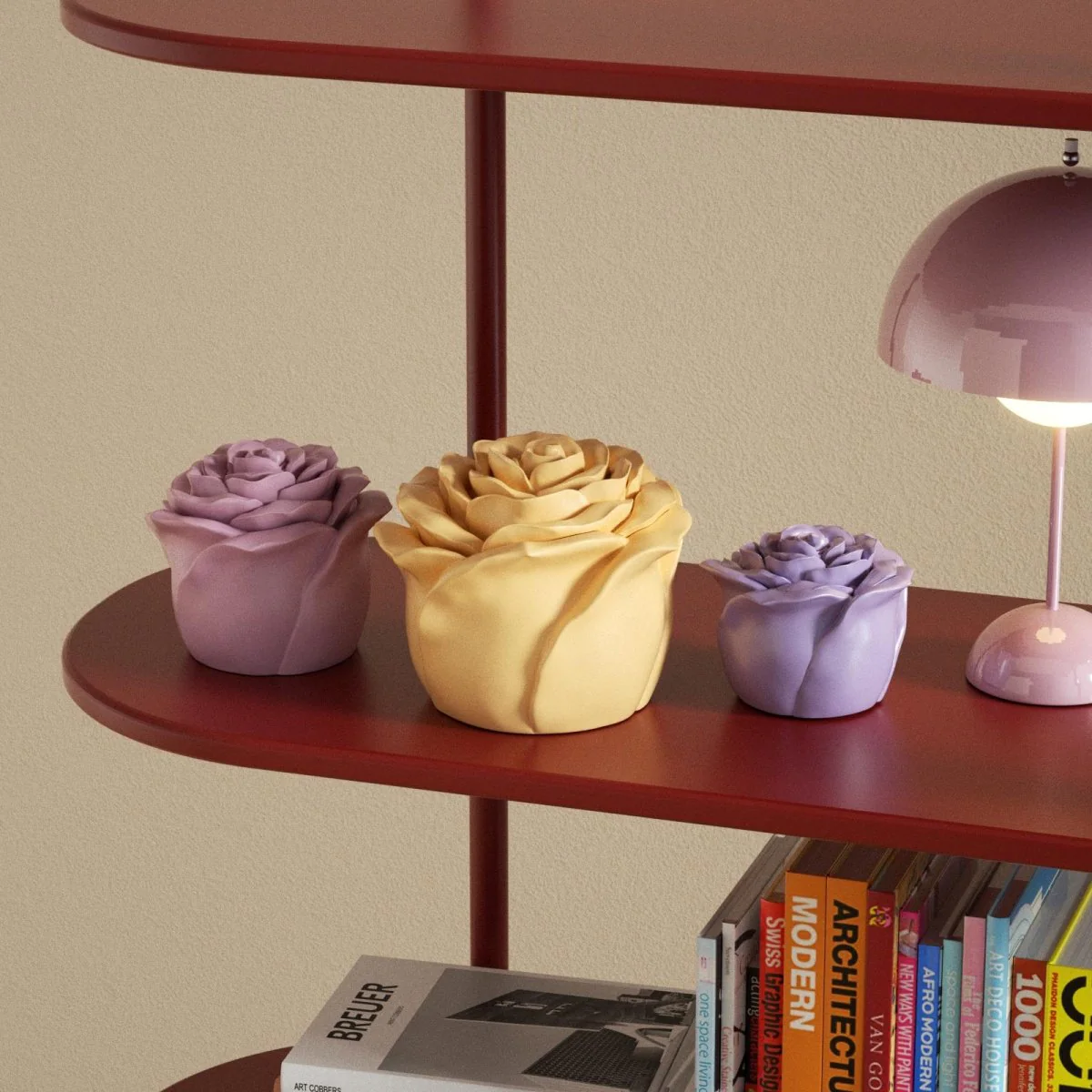 2.5oz Eternal Rose Bloom Candle Jar & Candle Refill Silicone Mold - Image 7
