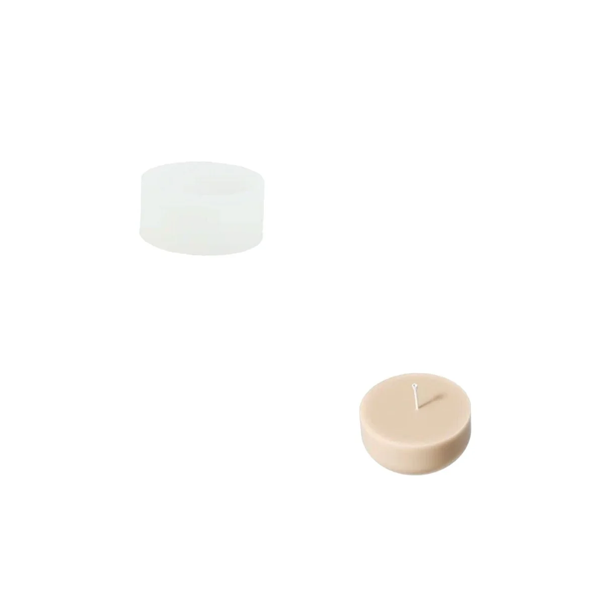 2.5oz Eternal Rose Bloom Candle Jar & Candle Refill Silicone Mold - Image 9