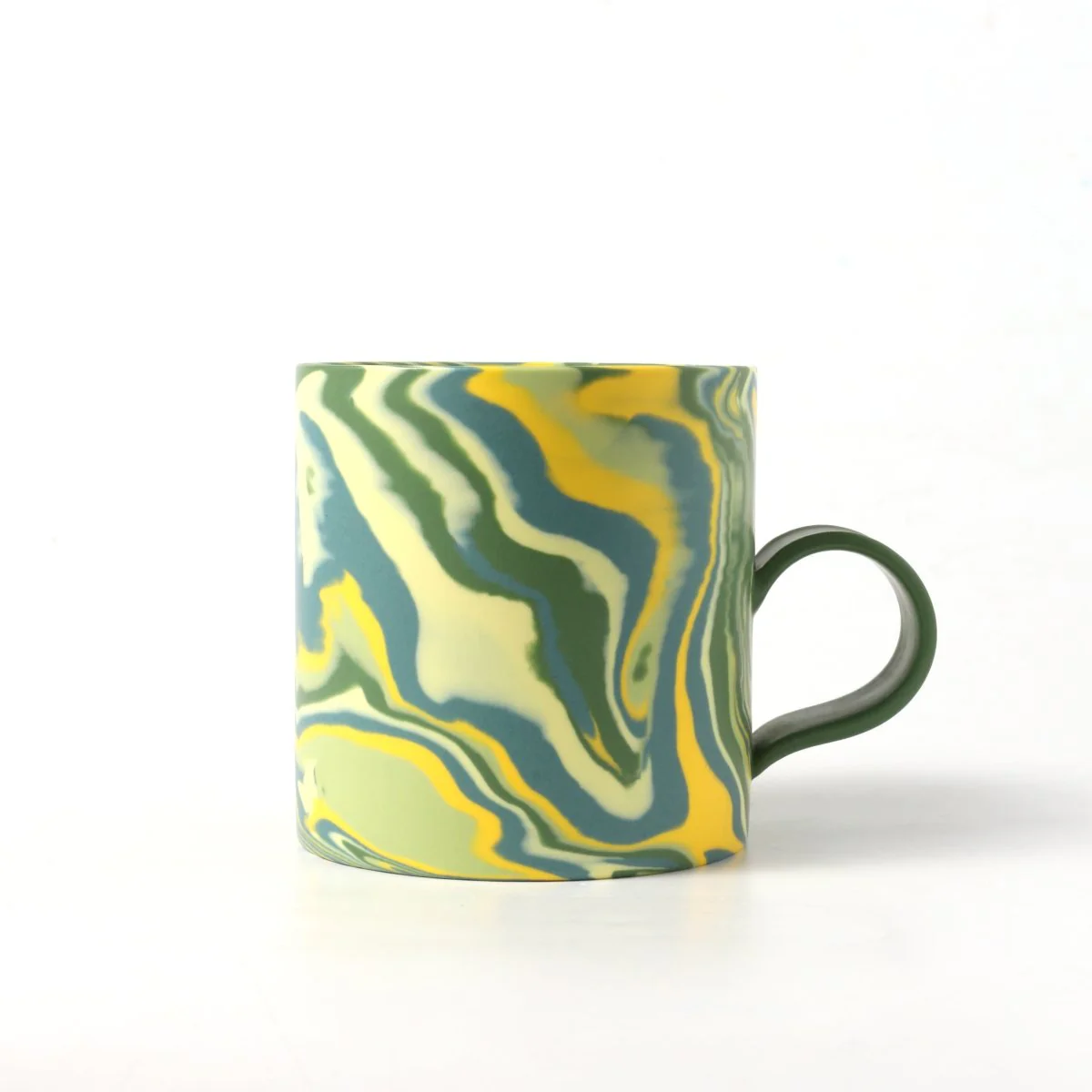 350ml Handmade Green Ceramic Mug