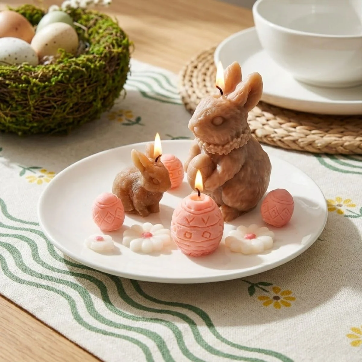 Hoppy Bunny’s Little World Container Candle Silicone Mold Collection - Image 2