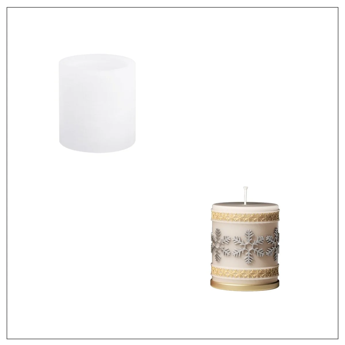 Christmas Reverie  Pillar Candle Mold Set - Image 11