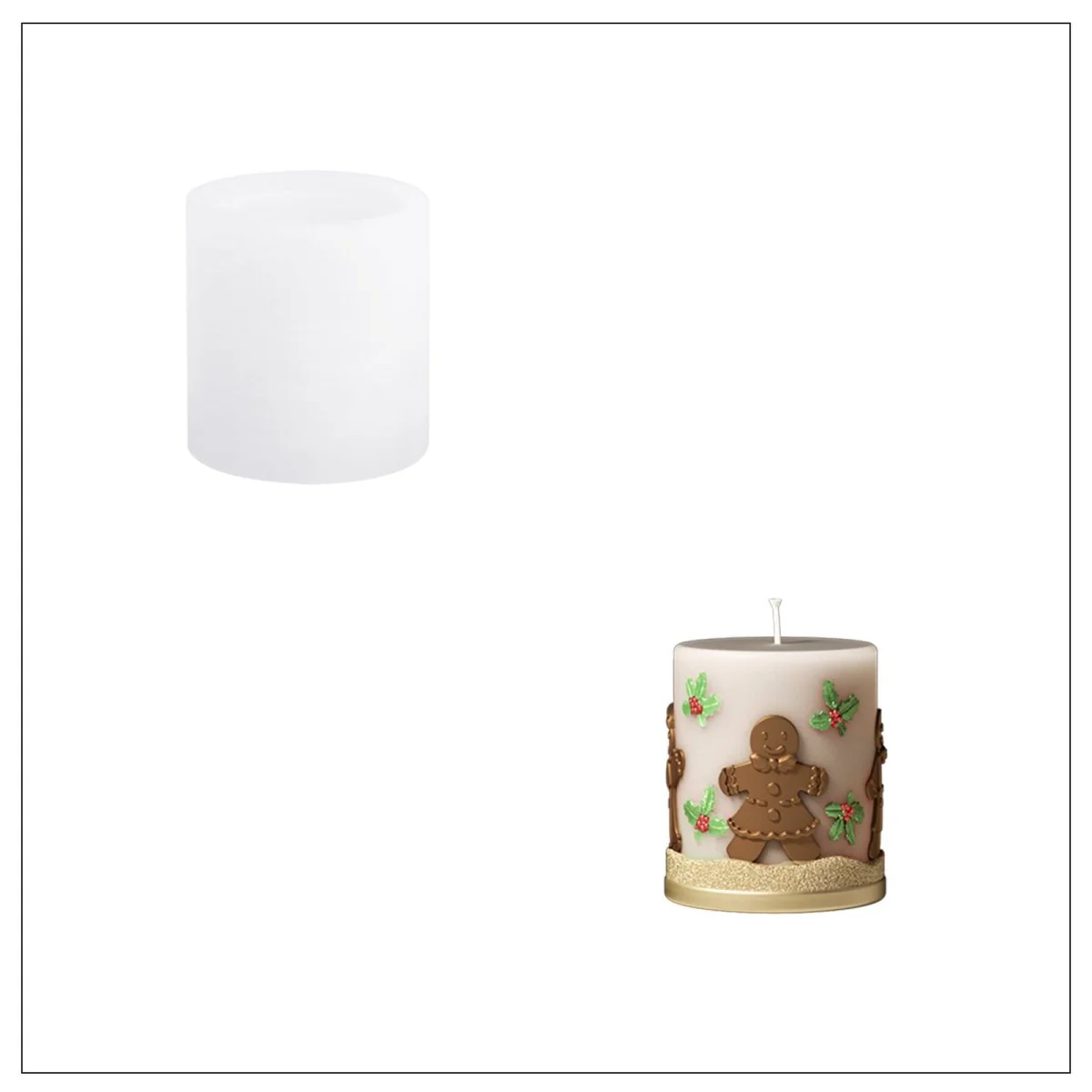 Christmas Reverie  Pillar Candle Mold Set - Image 9
