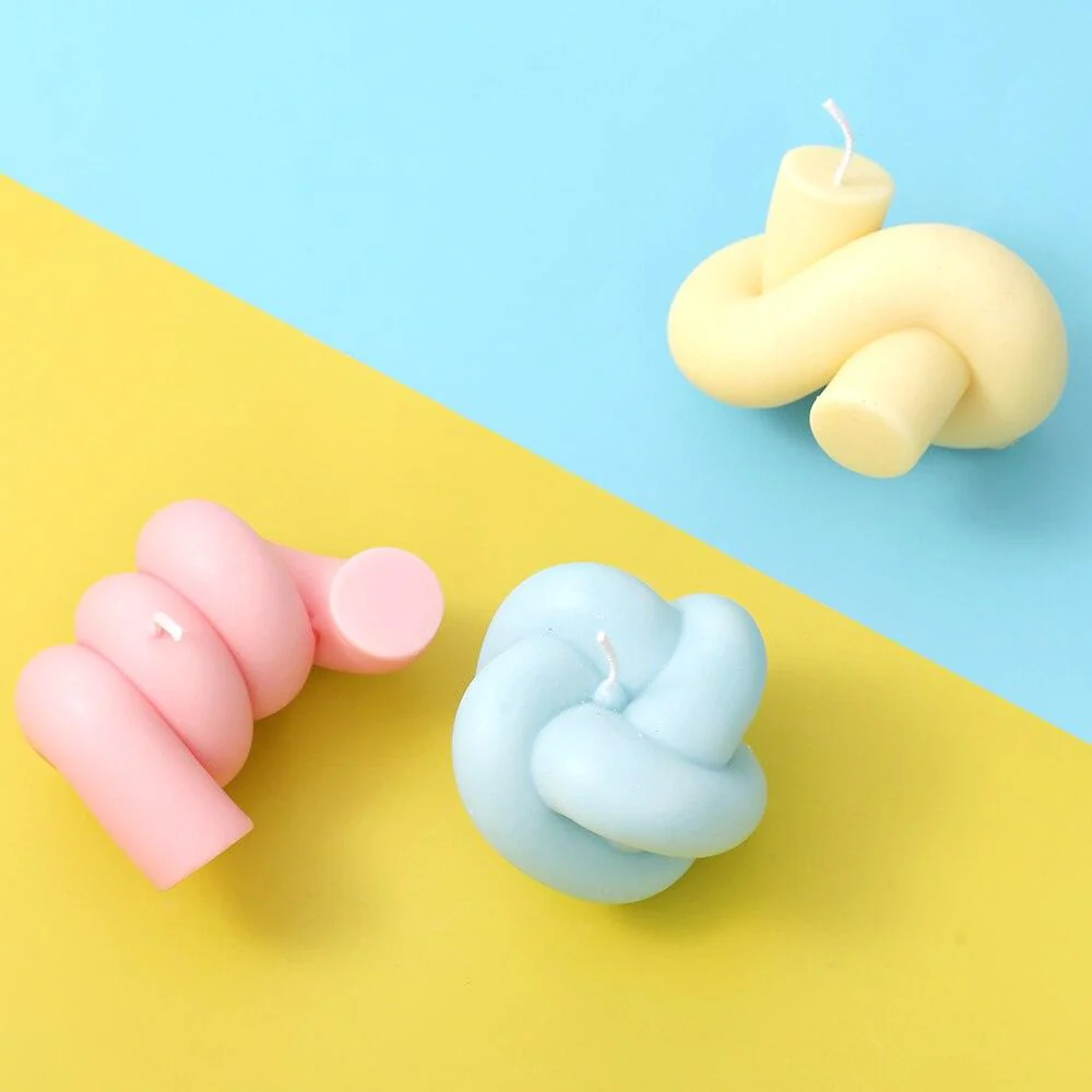 3D Silicone Candle Mold DIY Knot Rope Shape Mould - Image 3