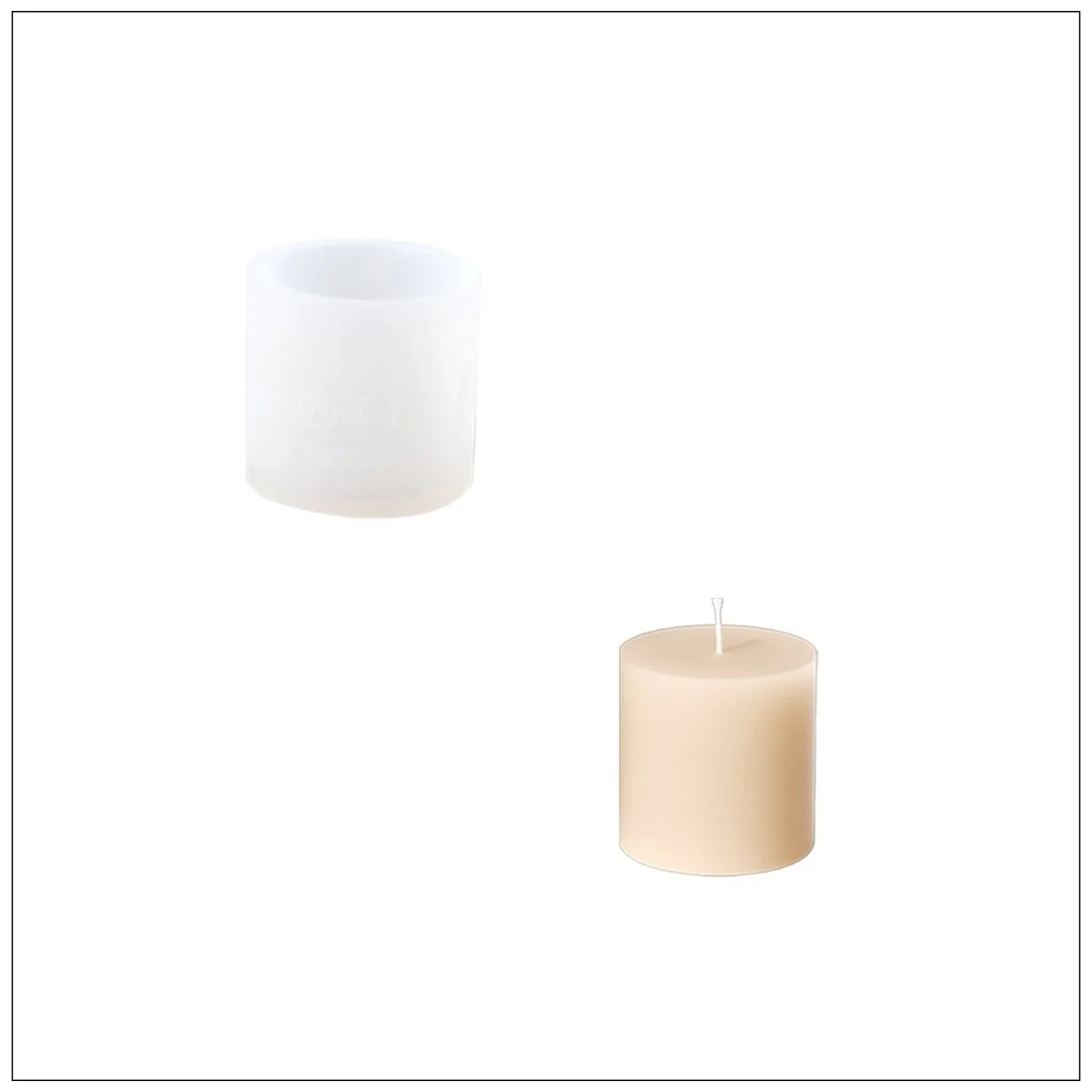 Small Joyful Christmas Tales Candle Jar Silicone Mold & 3.5oz Refill Silicone Mold Collection - Image 14