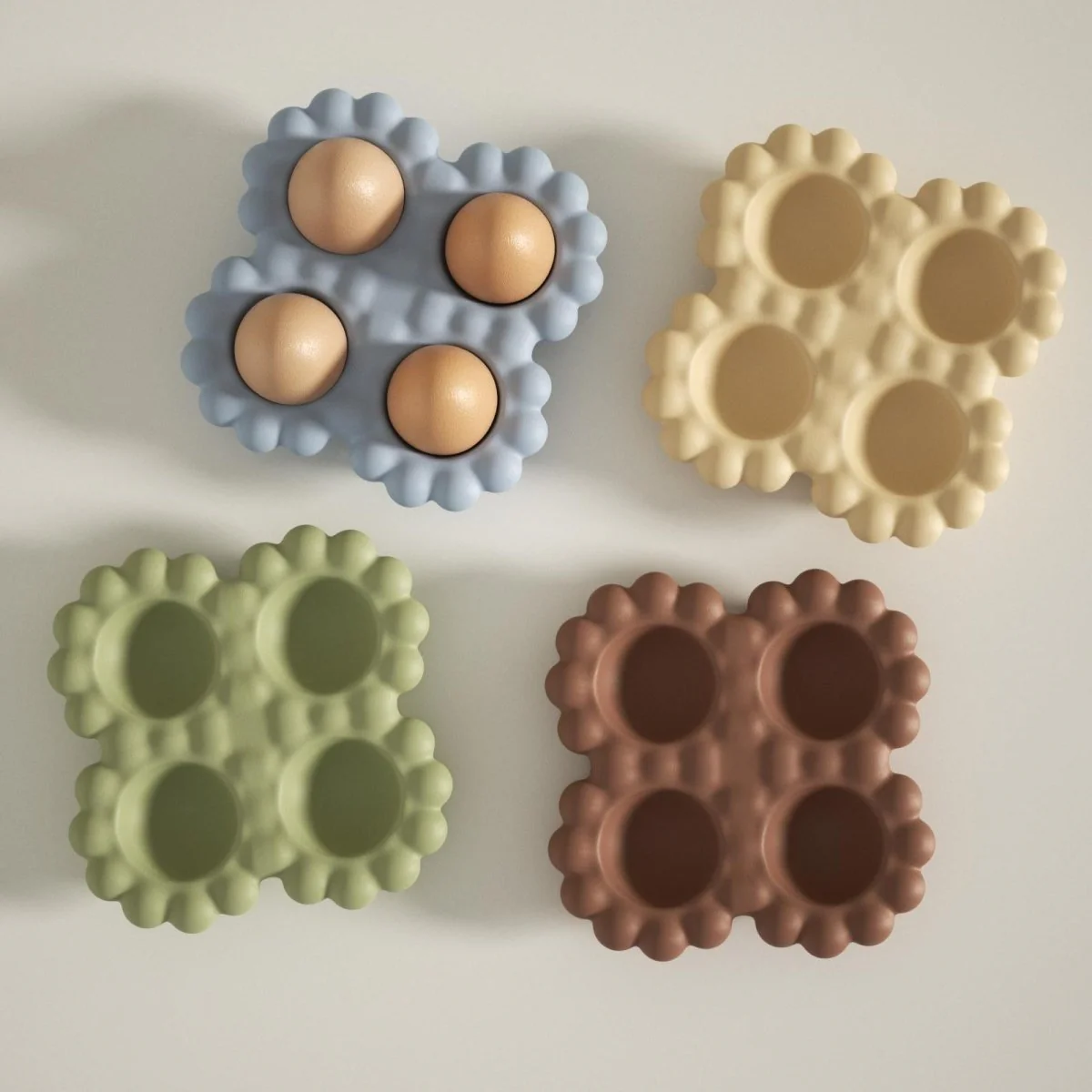 4-Egg Bubbly Bloom Egg Tray Mold - Image 6