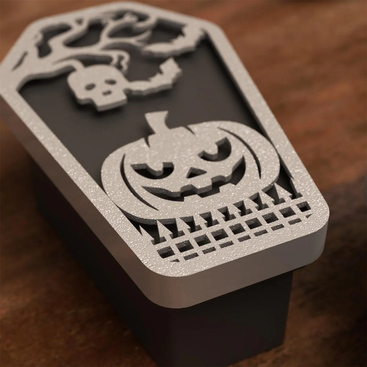 4oz Tricktop Coffins Candle Jar & Refill Silicone Mold - Image 3