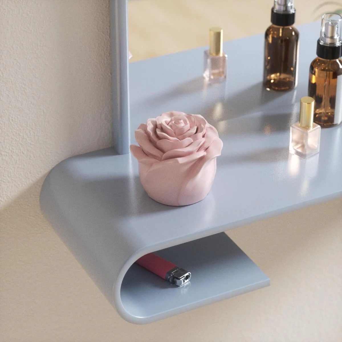 4oz Eternal Rose Bloom Candle Jar & Candle Refill Silicone Mold - Image 4