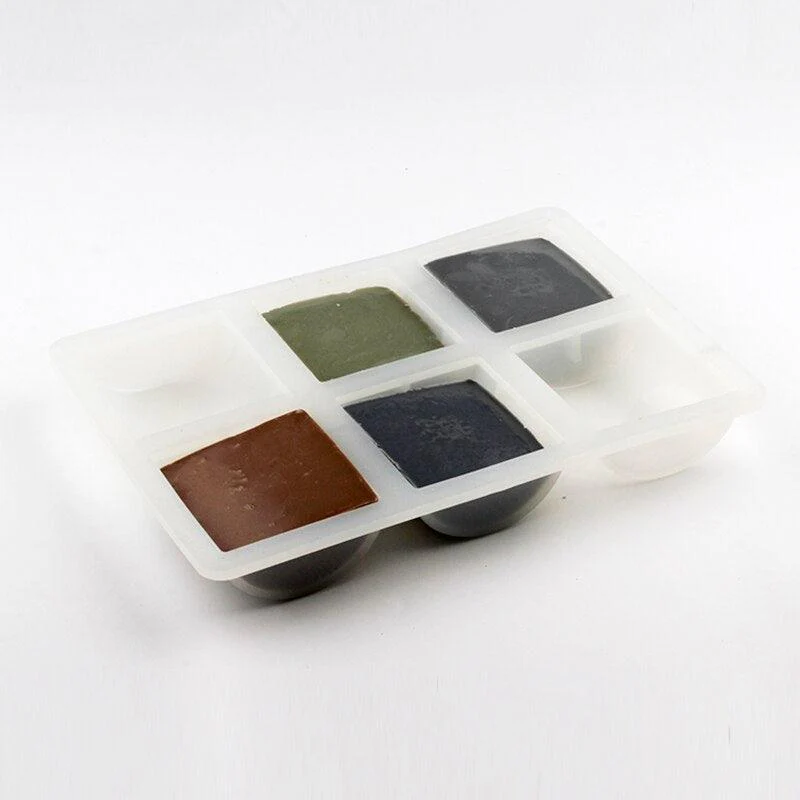 6 Cavity Silicone Soap Molds Half Cylinder Mould - Image 4