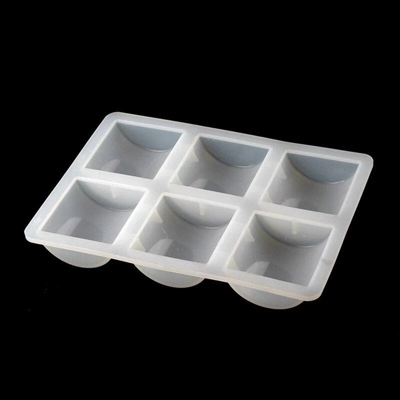 6 Cavity Silicone Soap Molds Half Cylinder Mould - Image 5