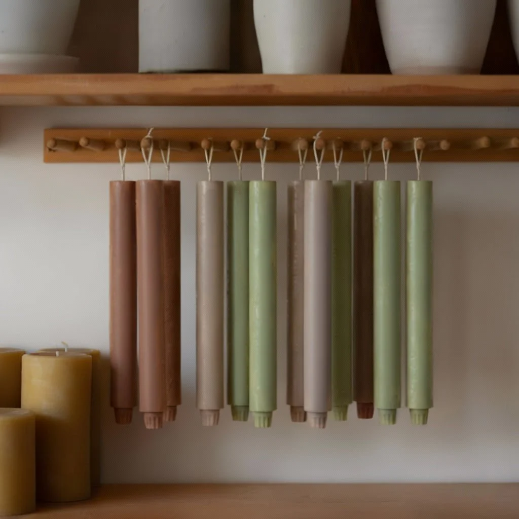 10.8" Simple Classic Taper Candle Silicone Mold - Image 3