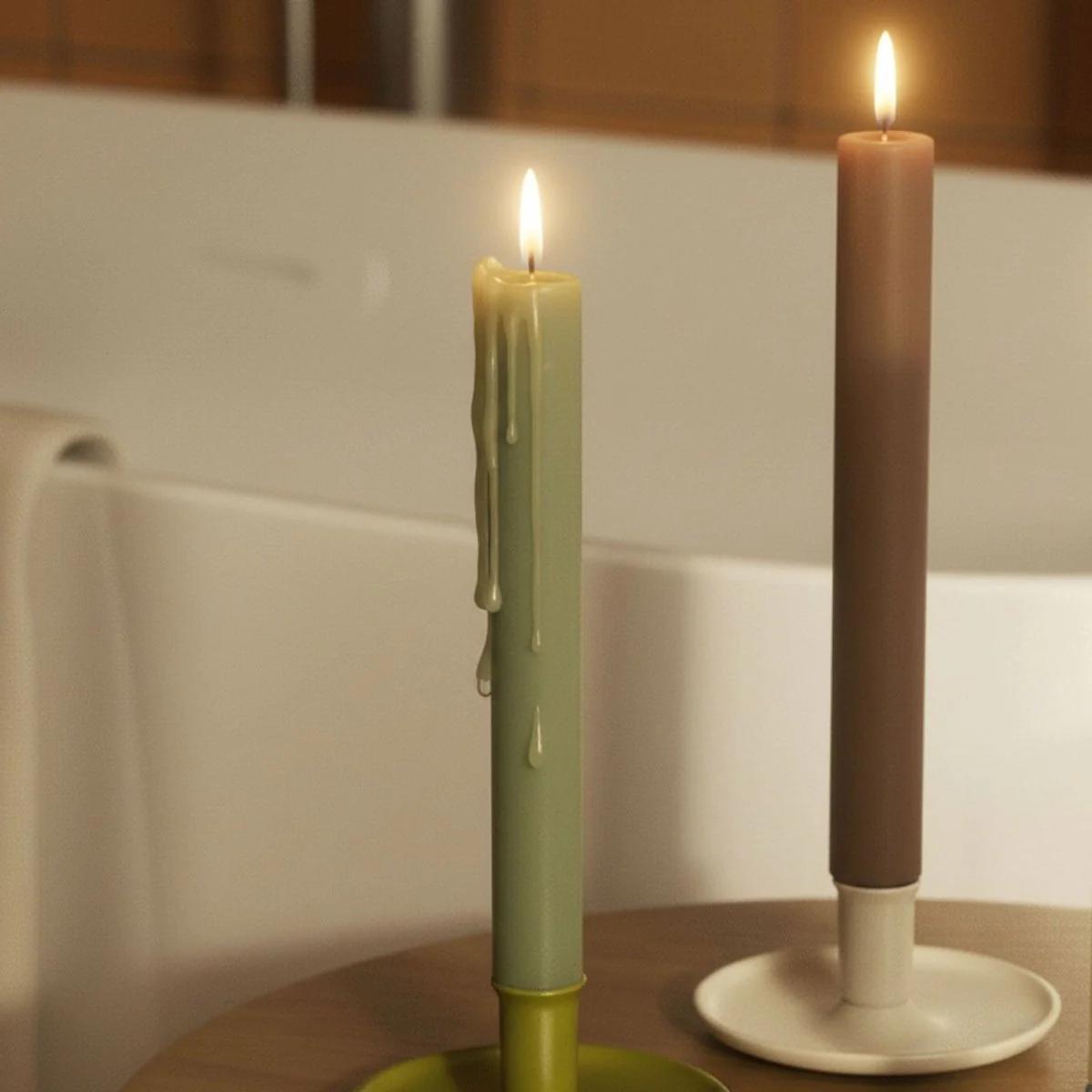 10.8" Simple Classic Taper Candle Silicone Mold - Image 7