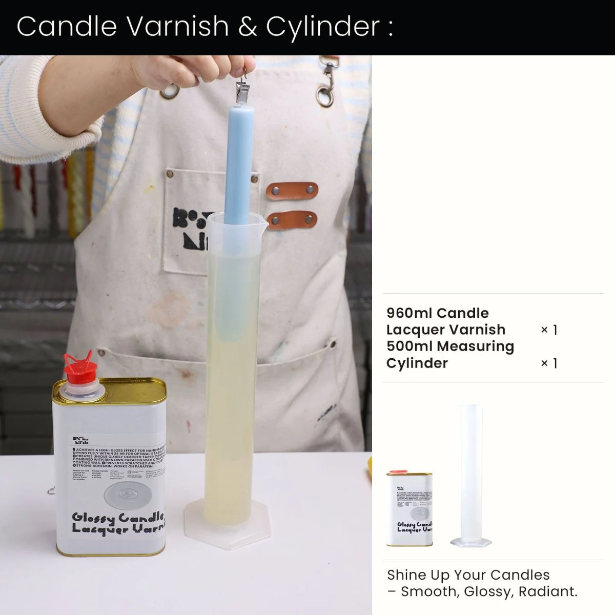 9.3" Simple Classic Taper Candle Silicone Mold - Image 11
