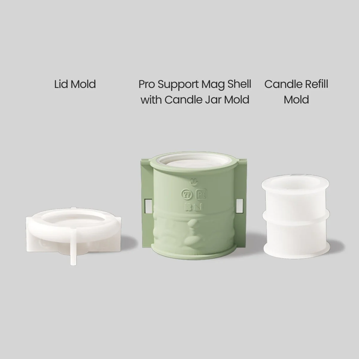 Garland Drapery Candle Jar Silicone Mold & 9 oz Candle Refill Silicone Mold - Image 9