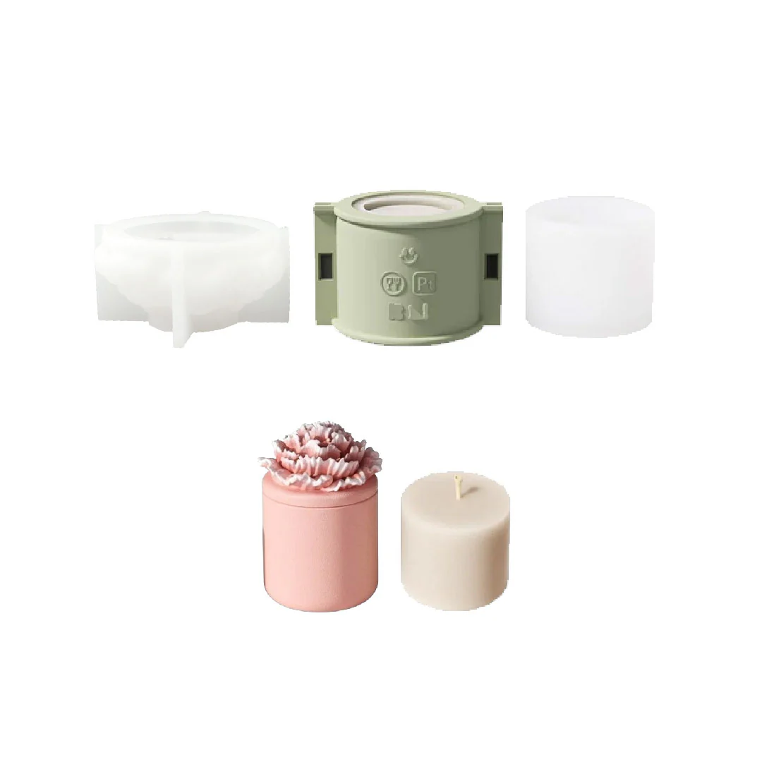A Little Love Carnation Candle Jar & Candle Refill Silicone Mold Collection - Image 12