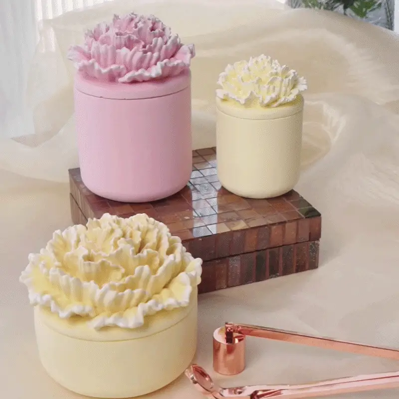 A Little Love Carnation Candle Jar & Candle Refill Silicone Mold Collection - Image 4