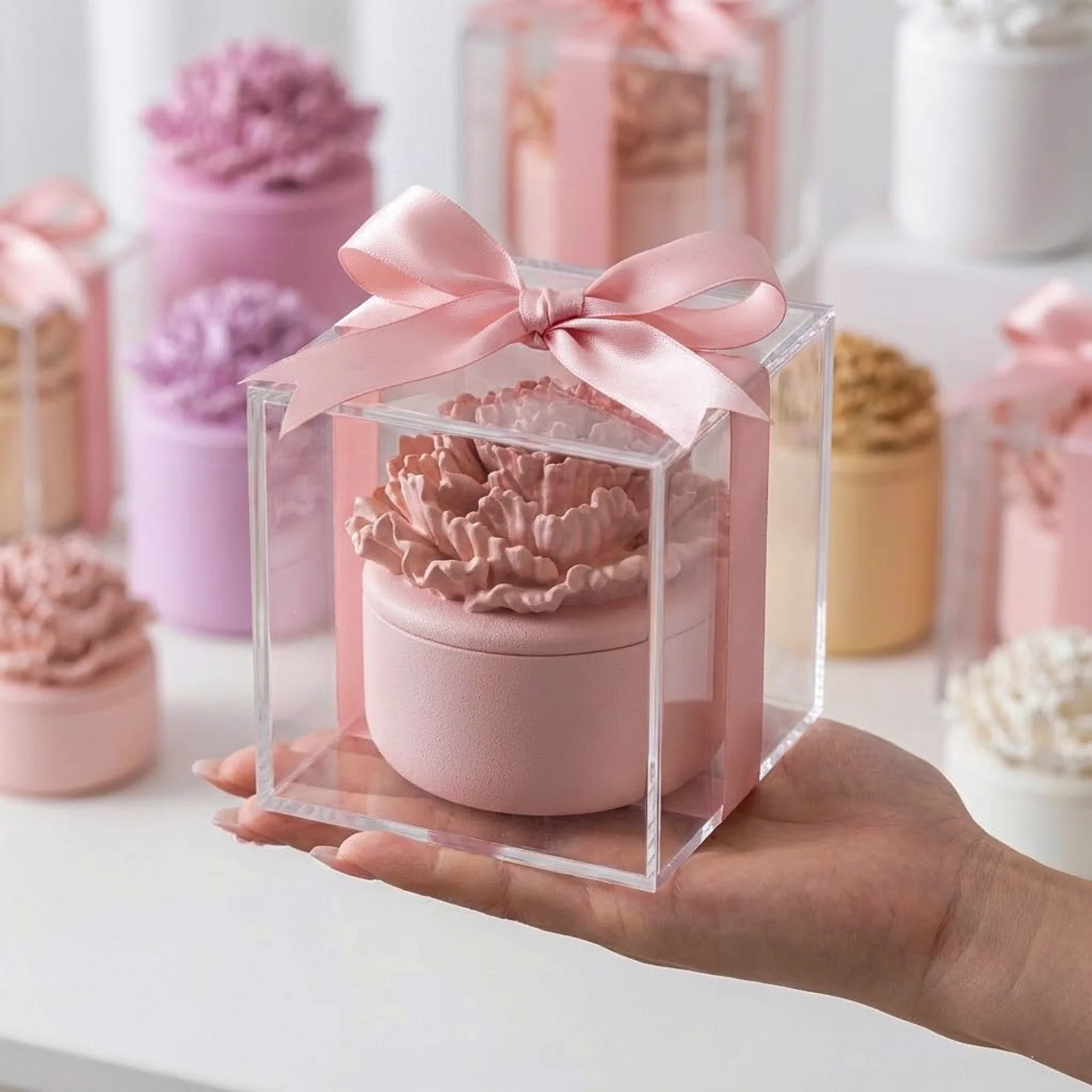 A Little Love Carnation Candle Jar & Candle Refill Silicone Mold Collection - Image 8