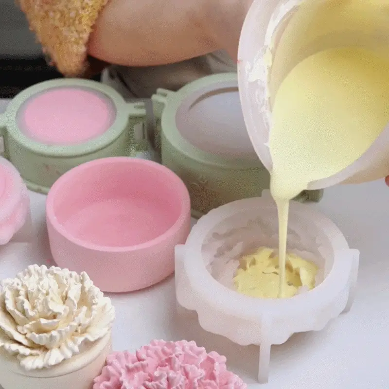 A Little Love Carnation Candle Jar & Candle Refill Silicone Mold Collection - Short - Image 5