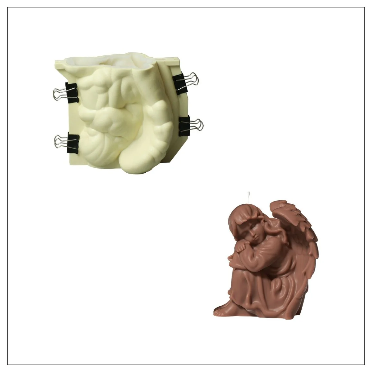 Sleeping Angel Candle Silicone Mold Collection - Image 10
