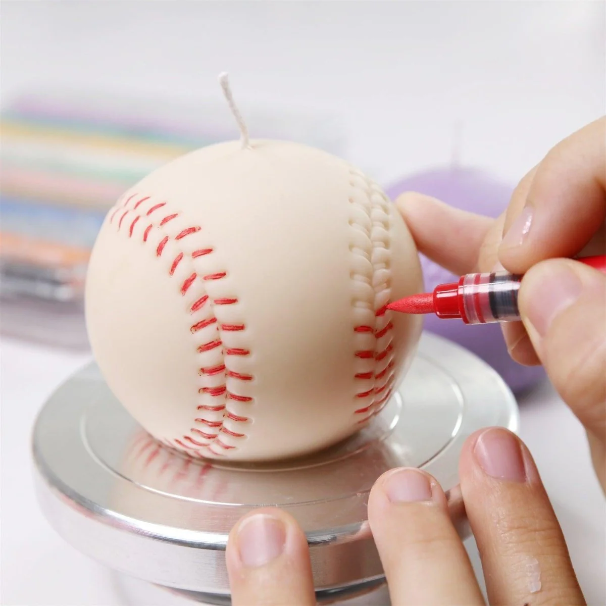 The Baseball Candle Silicone Mold - Image 6