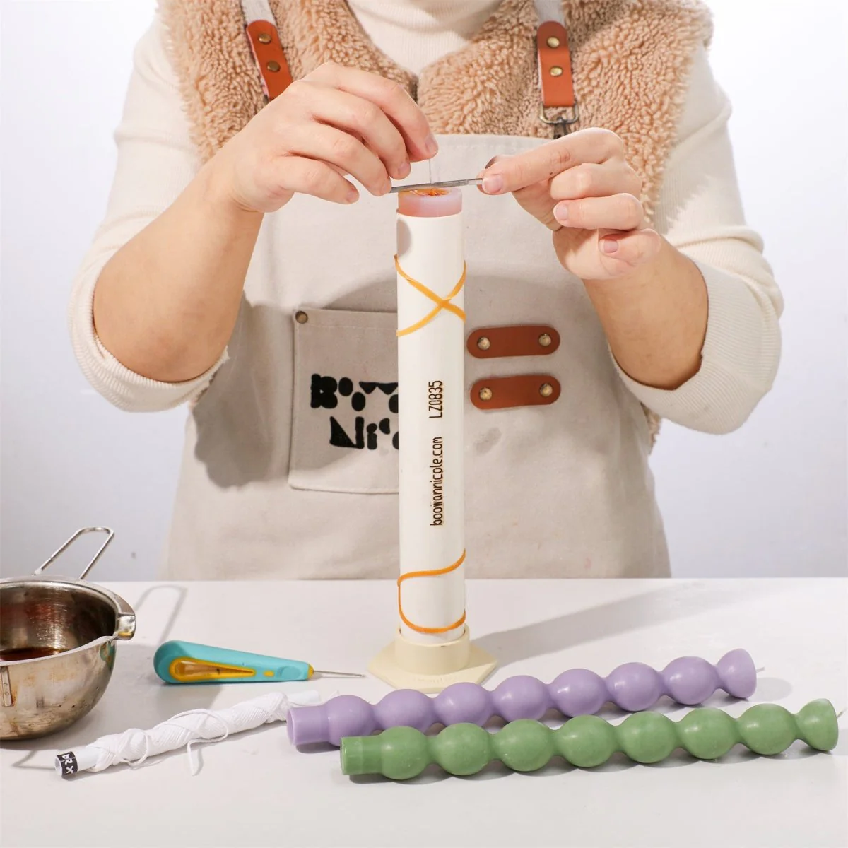 Beadline Taper Candle Silicone Mold - Image 3