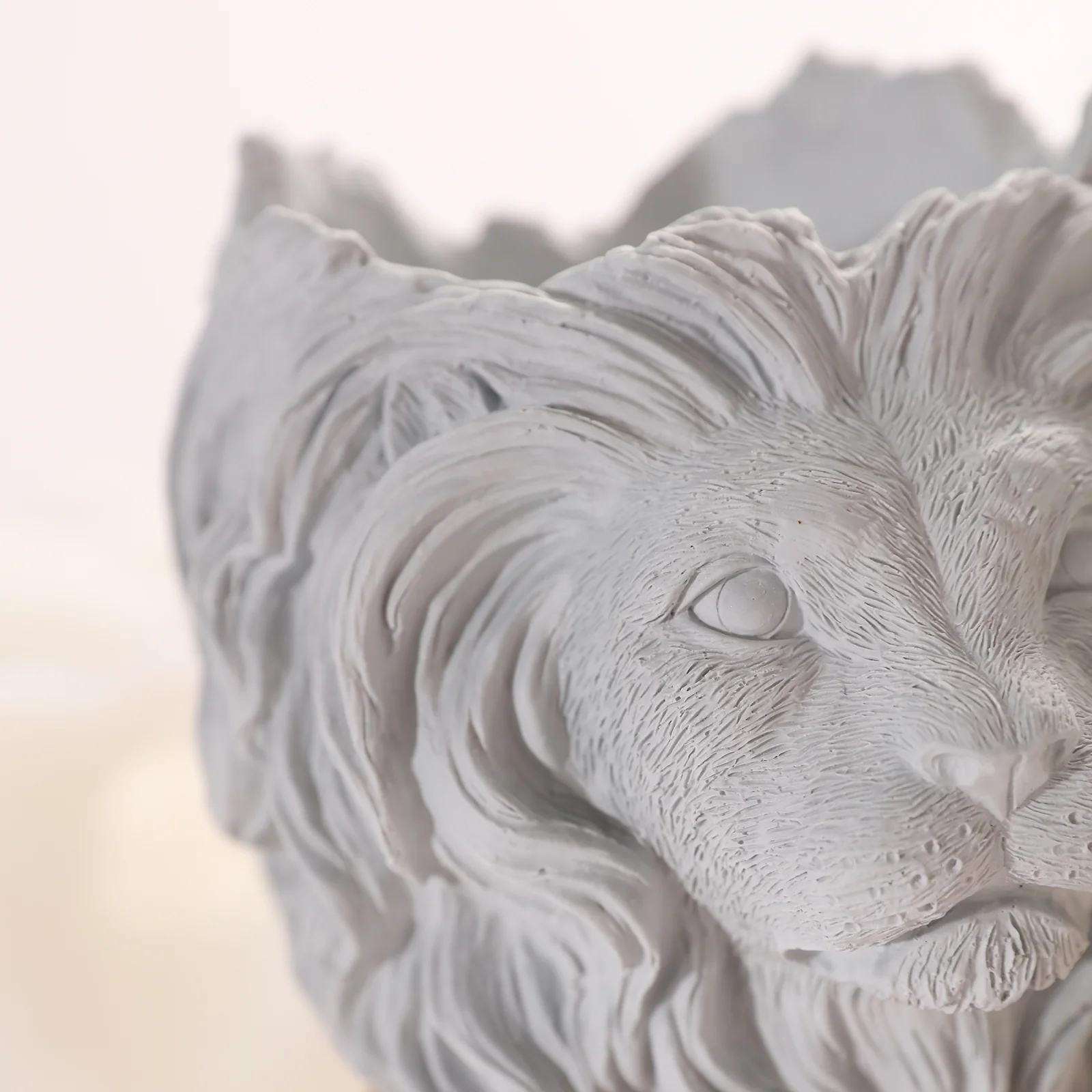 Lion Head Concrete Planter& Vase Pot Silicone Mold - Image 6