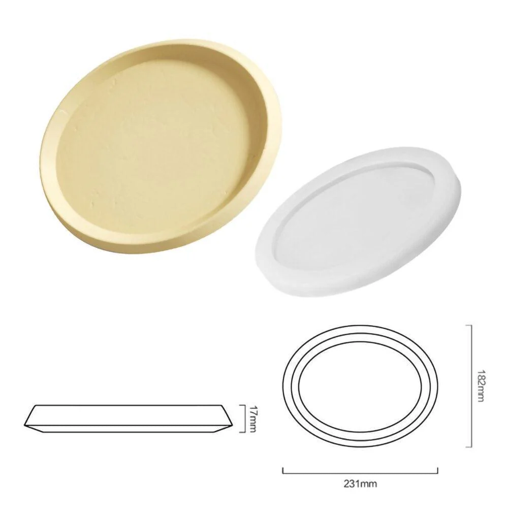 Concrete Oval Tray Silicone Mold - Image 10