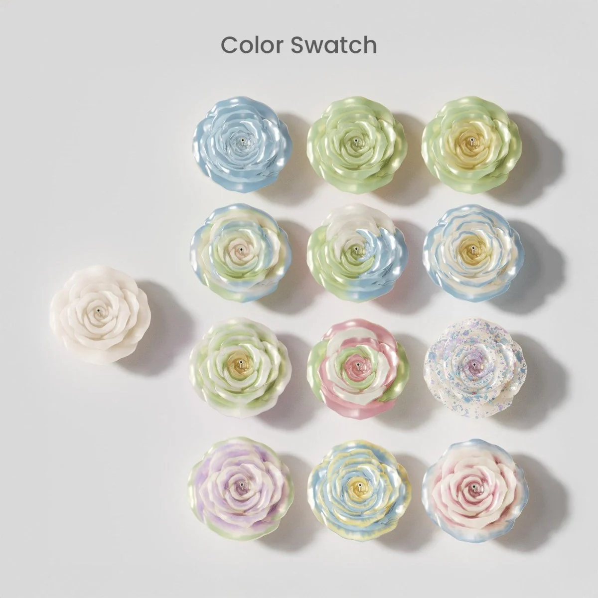 3.5'' Velvet Bloom Rose Candle Silicone Mold - Image 7