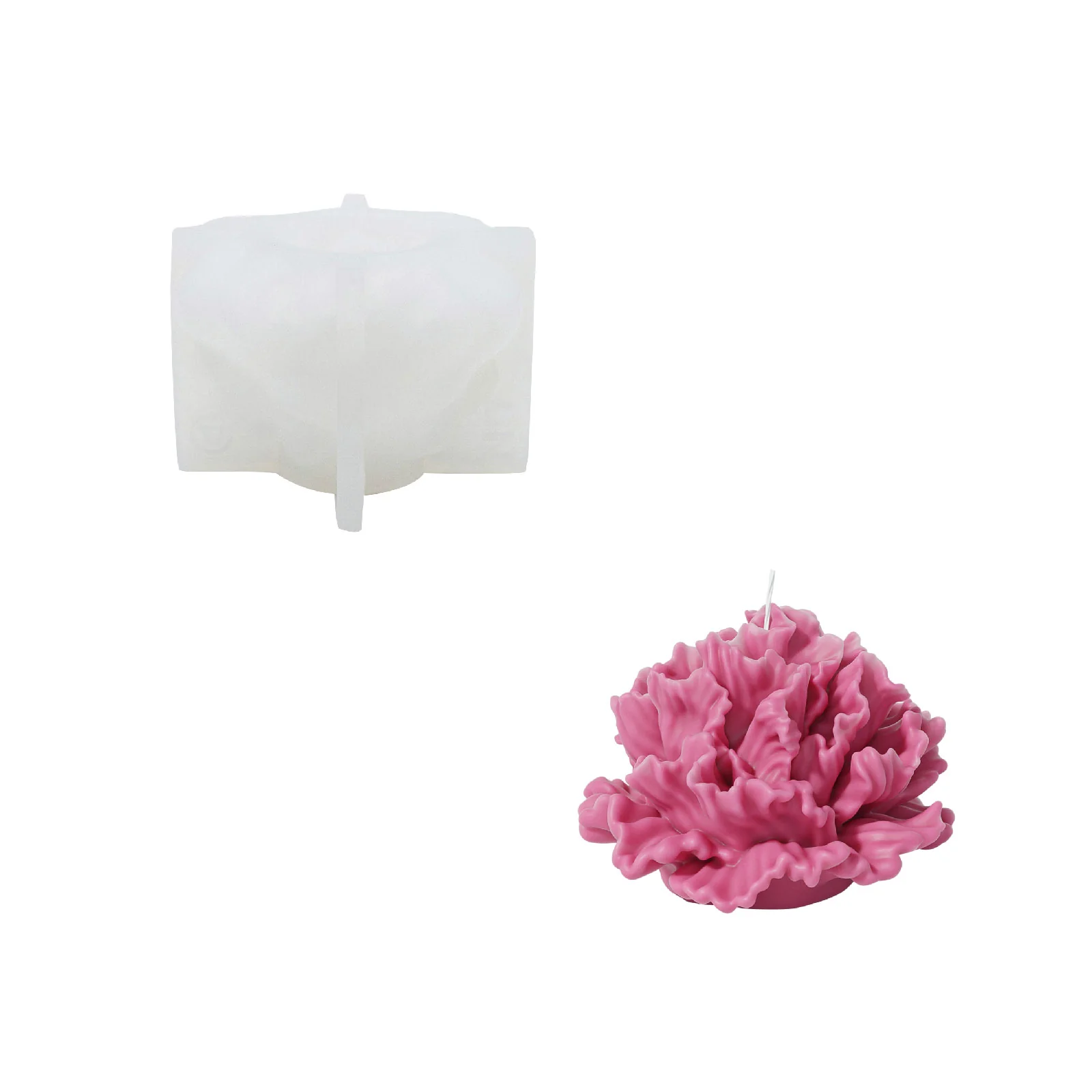 Blooming Carnation Candle Silicone Mold - Image 11