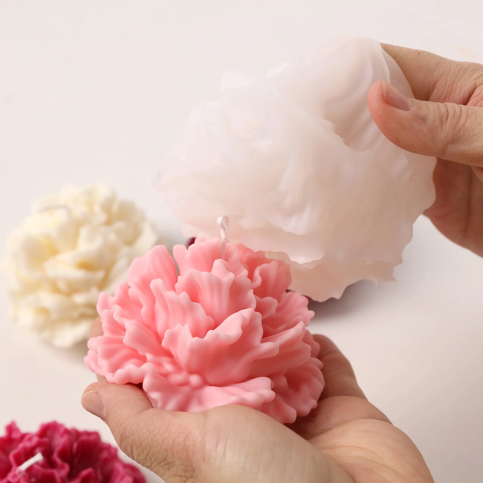 Blooming Carnation Candle Silicone Mold - Image 6