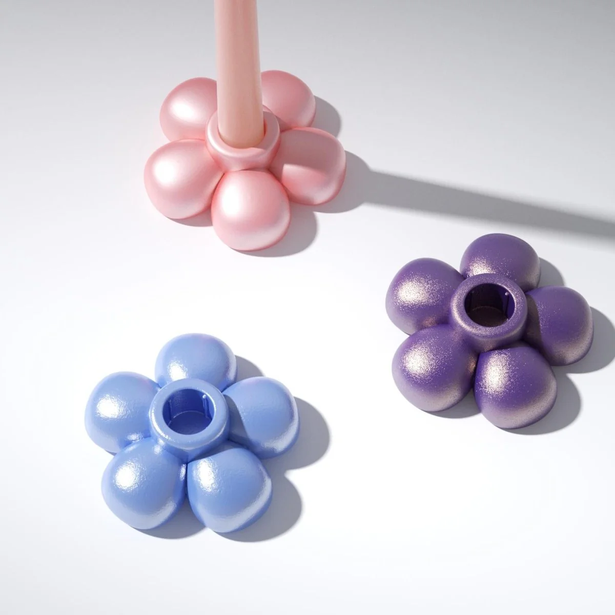 BLOSSOM Serenity Candle Holder - Pearlescent Soft Blue - Image 5