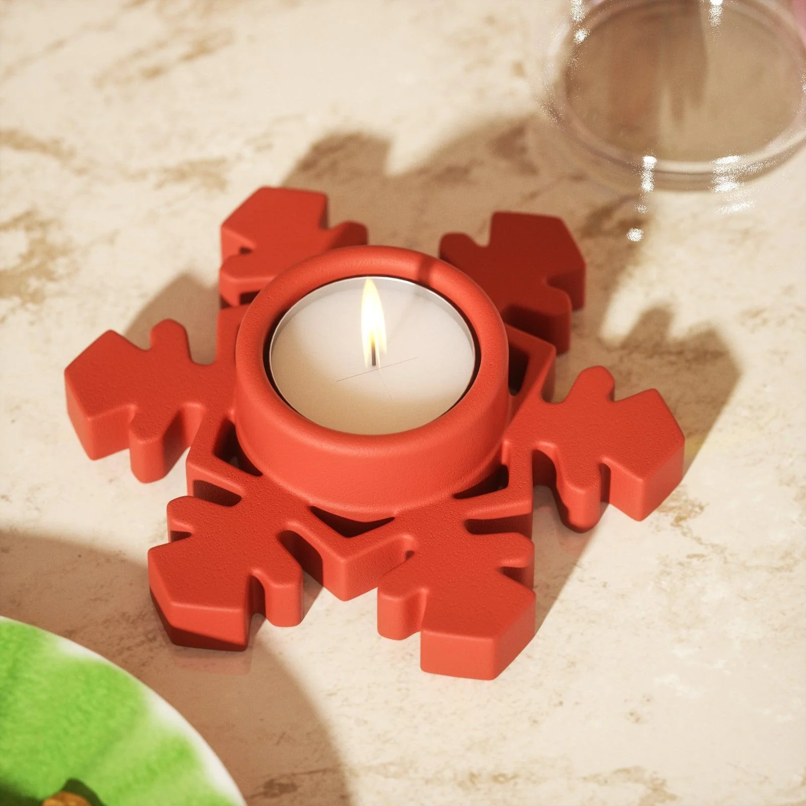 Christmas Tealight Candle Holder Silicone Mold - Image 4