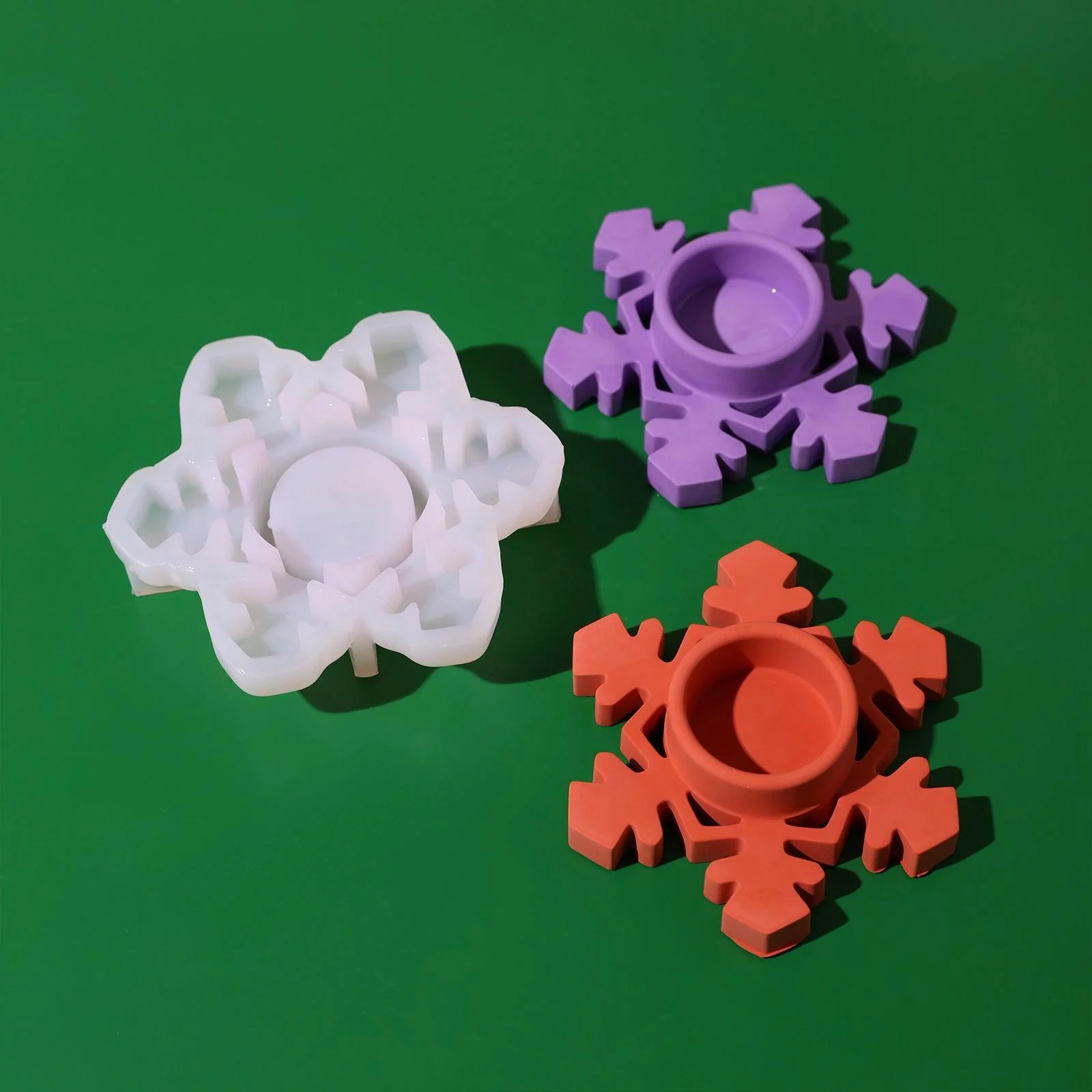 Christmas Tealight Candle Holder Silicone Mold - Image 6