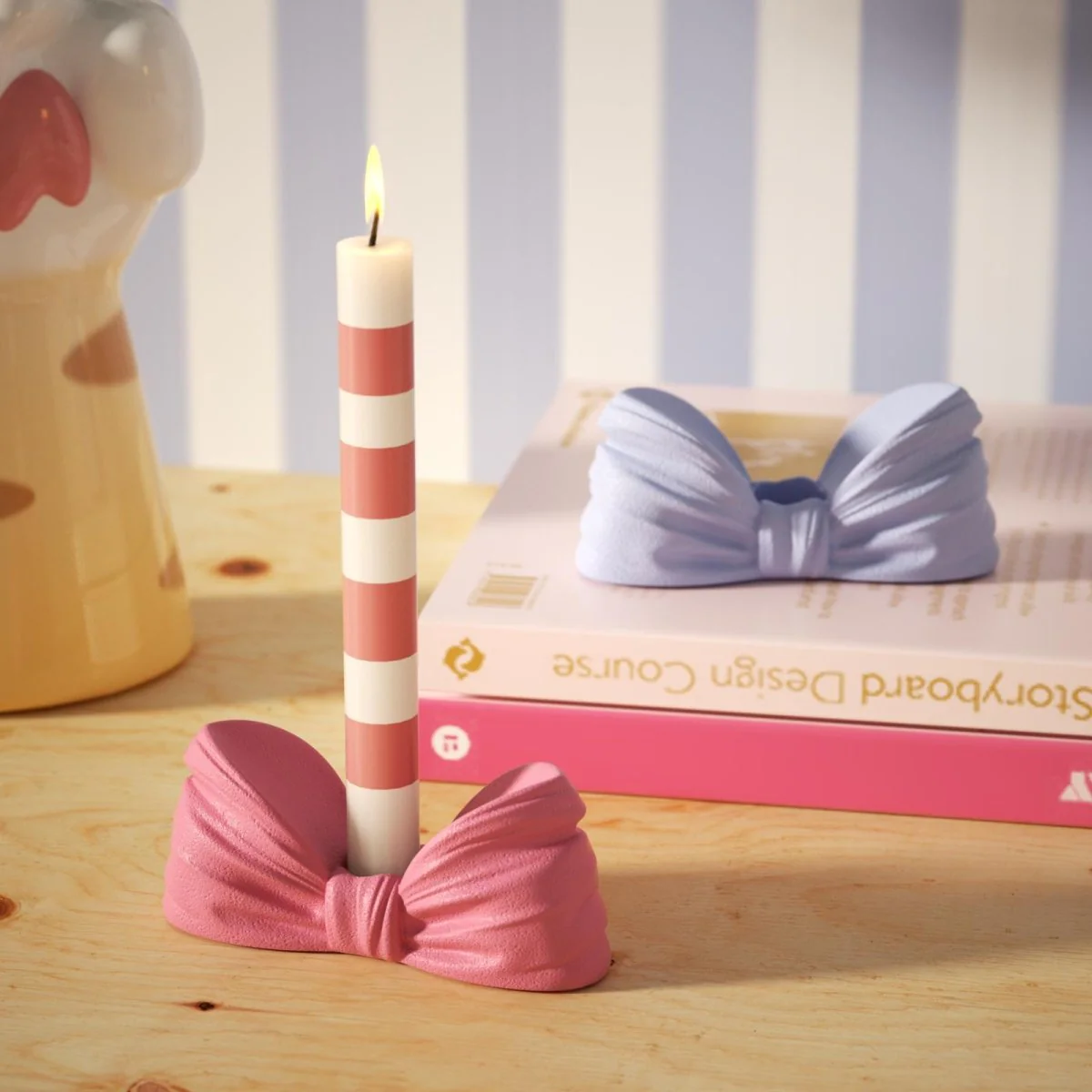 Cutie Bow Candle Holder Silicone Mold - Image 8