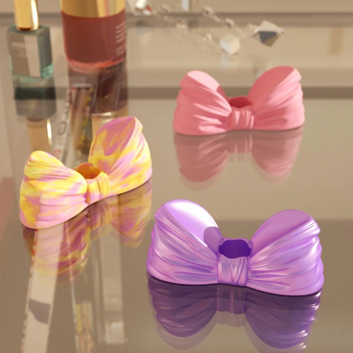 Cutie Bow Candle Holder Silicone Mold - Image 9