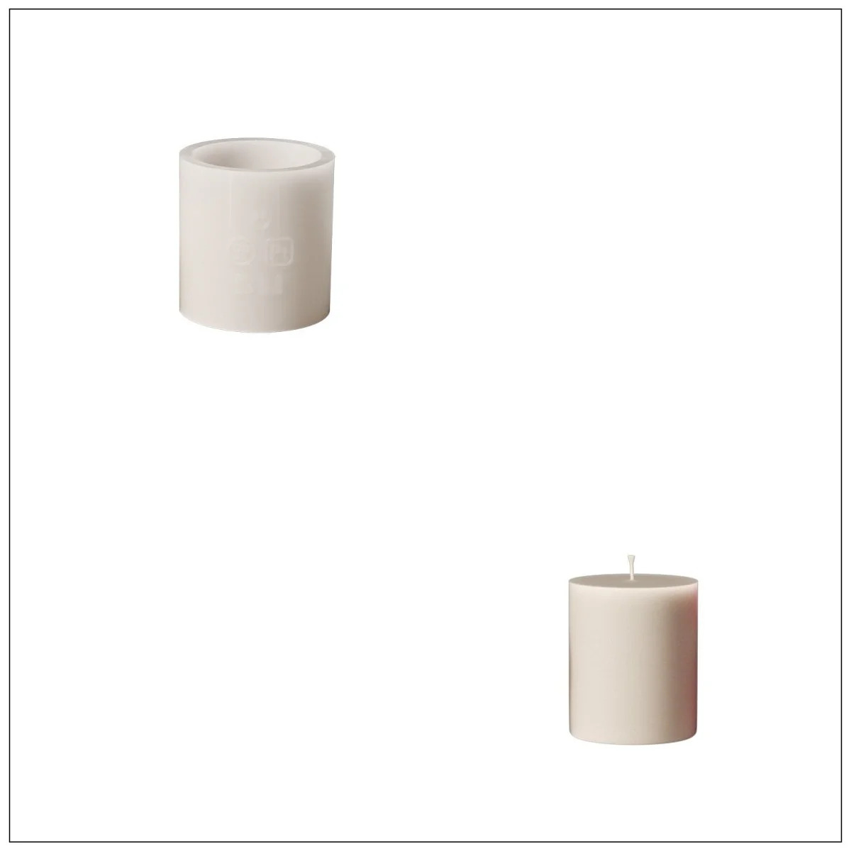 Little Bows of Joy Candle Jar Silicone Mold & Candle Refill Silicone Mold - Image 14