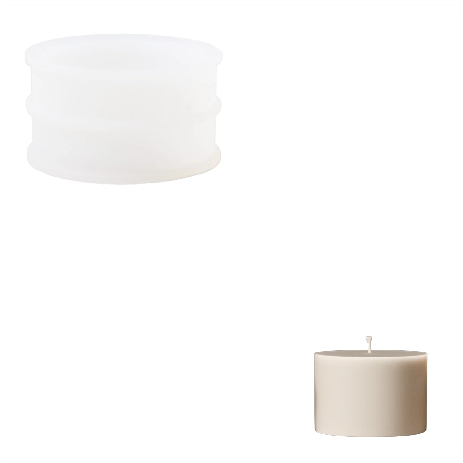 Bowl-shaped Candle Jar Silicone Mold - â…¡ - Image 10