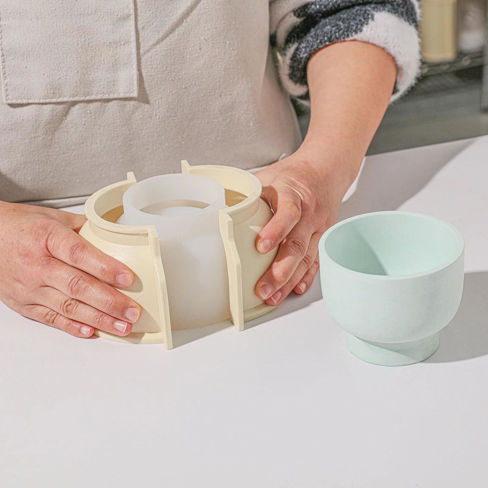 Bowl-shaped Candle Jar Silicone Mold - Ⅰ - Image 2