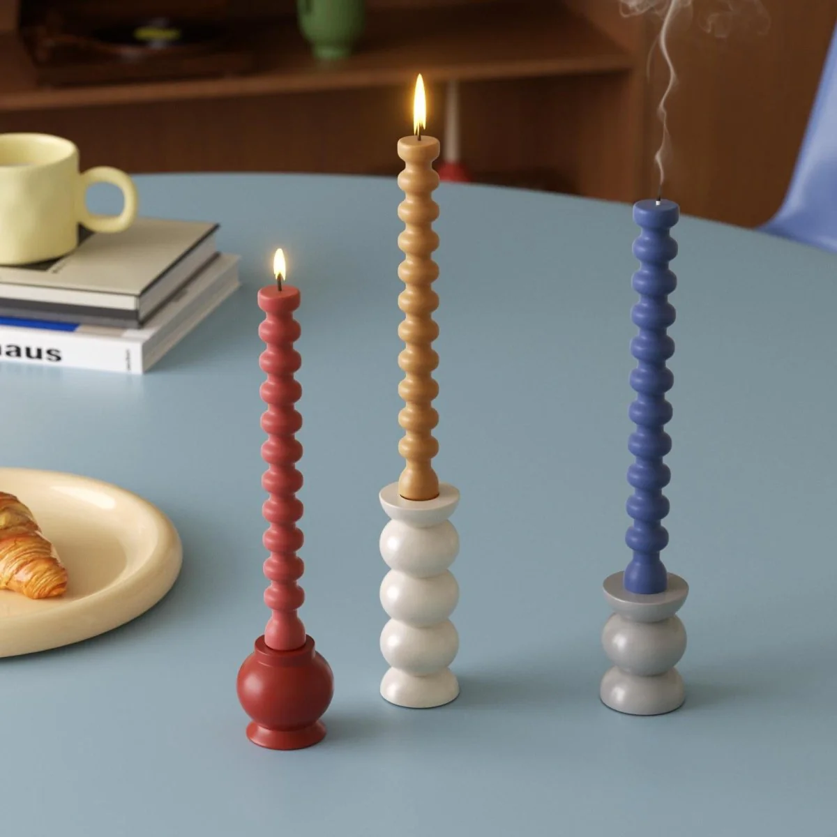 Bubbly Pop Taper Candle Silicone Mold - Image 5