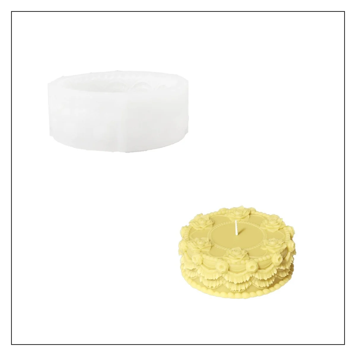 Wedding Cake Candle Silicone Mold Collection - Image 11