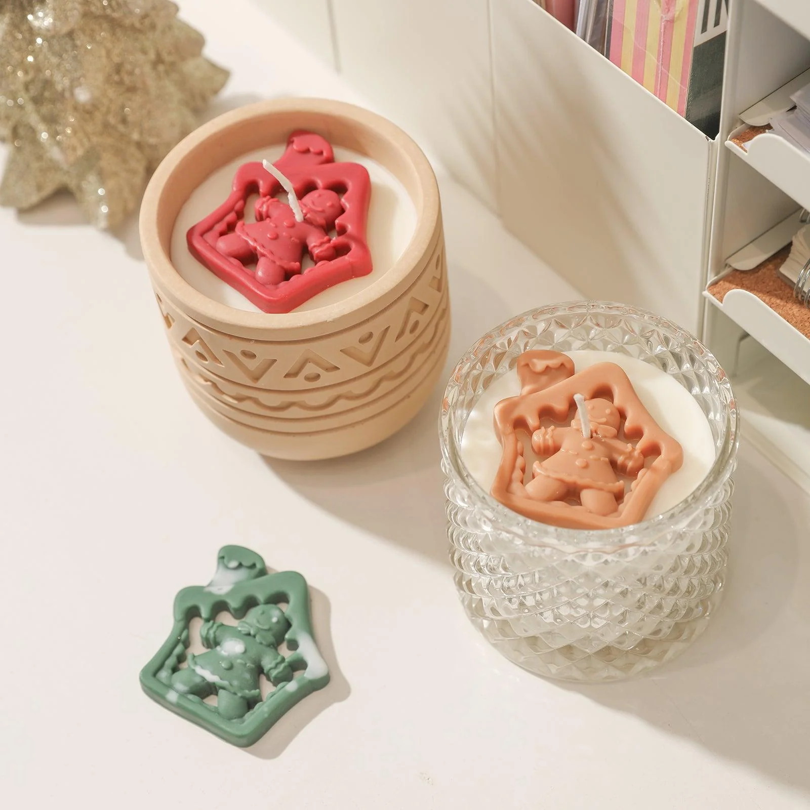 Stellar Ginger Home Candle Jar Decoration Silicone Mold - Image 4