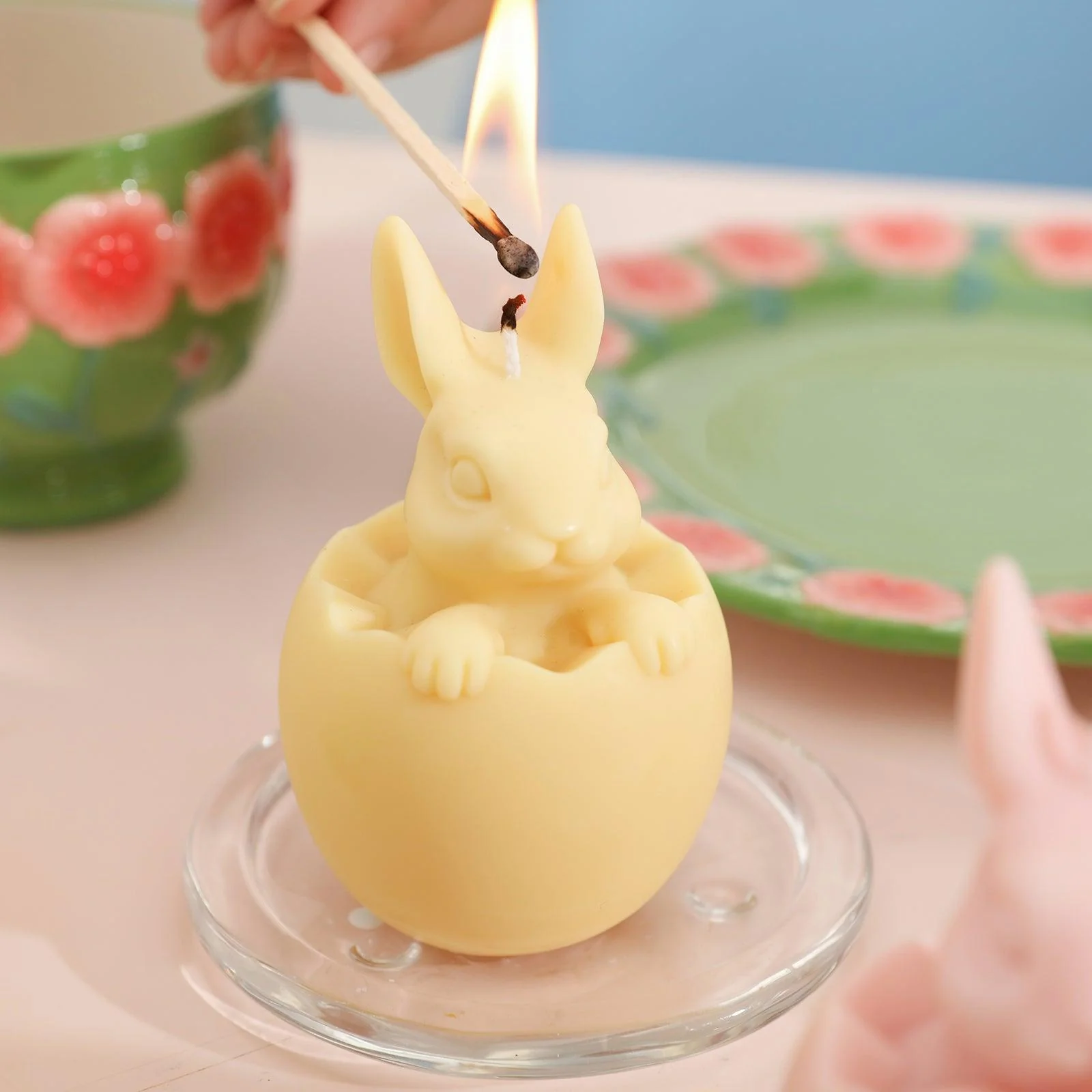 Easter Hoppy Bunny Candle Silicone Mold
