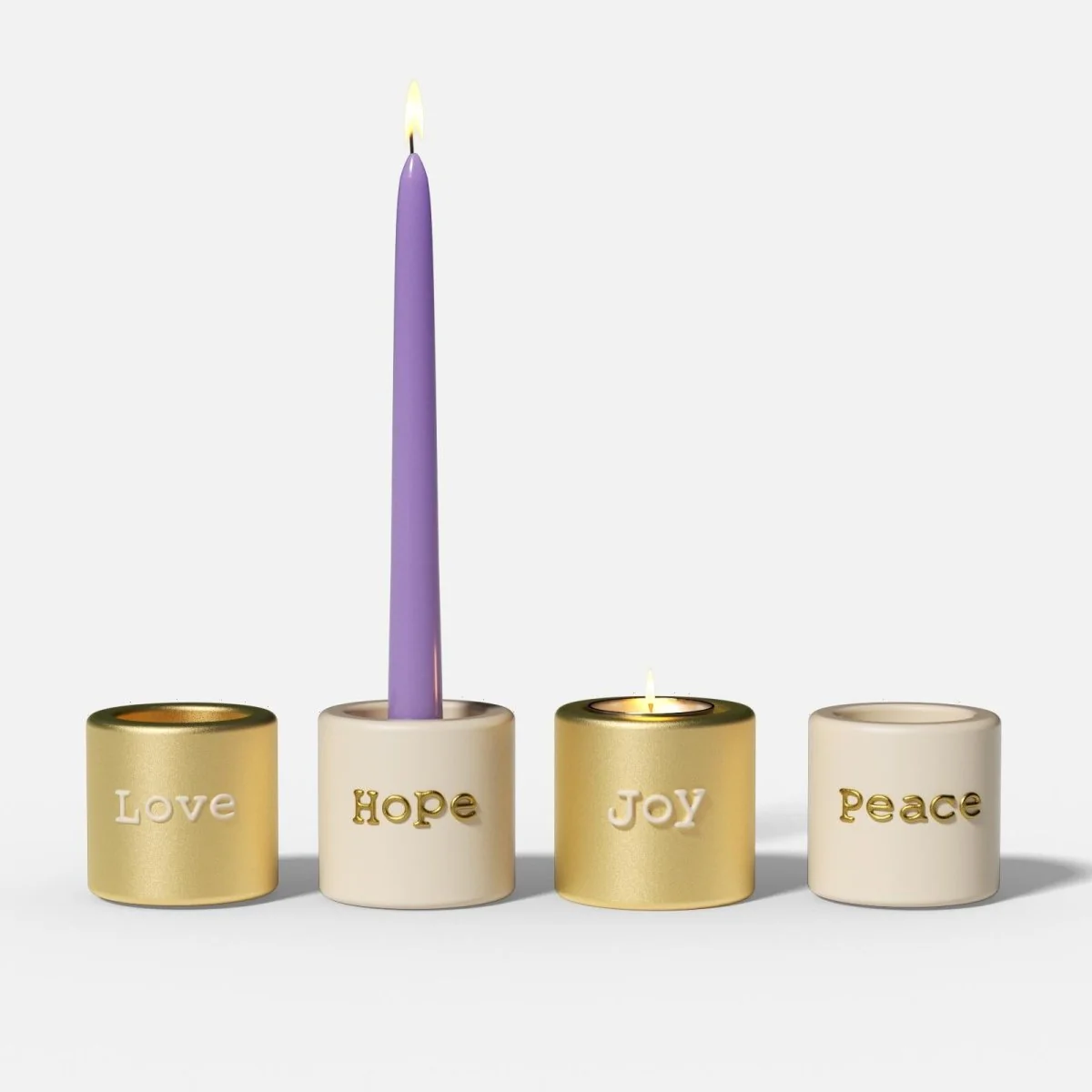 Advent Blessings Quartet Candle Holder Mold Collection