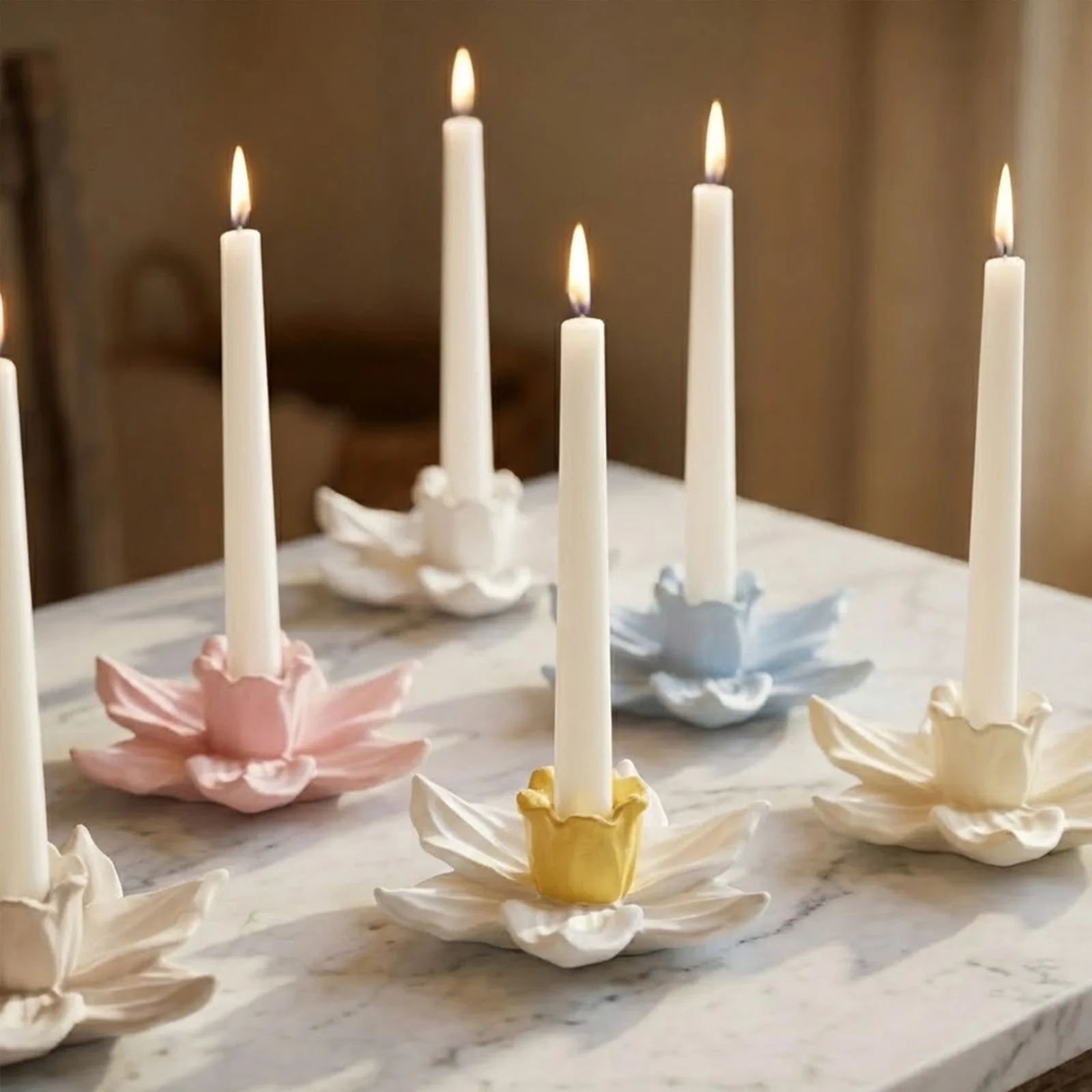 Graceful Daffodil Candle Holder Silicone Mold - Image 11
