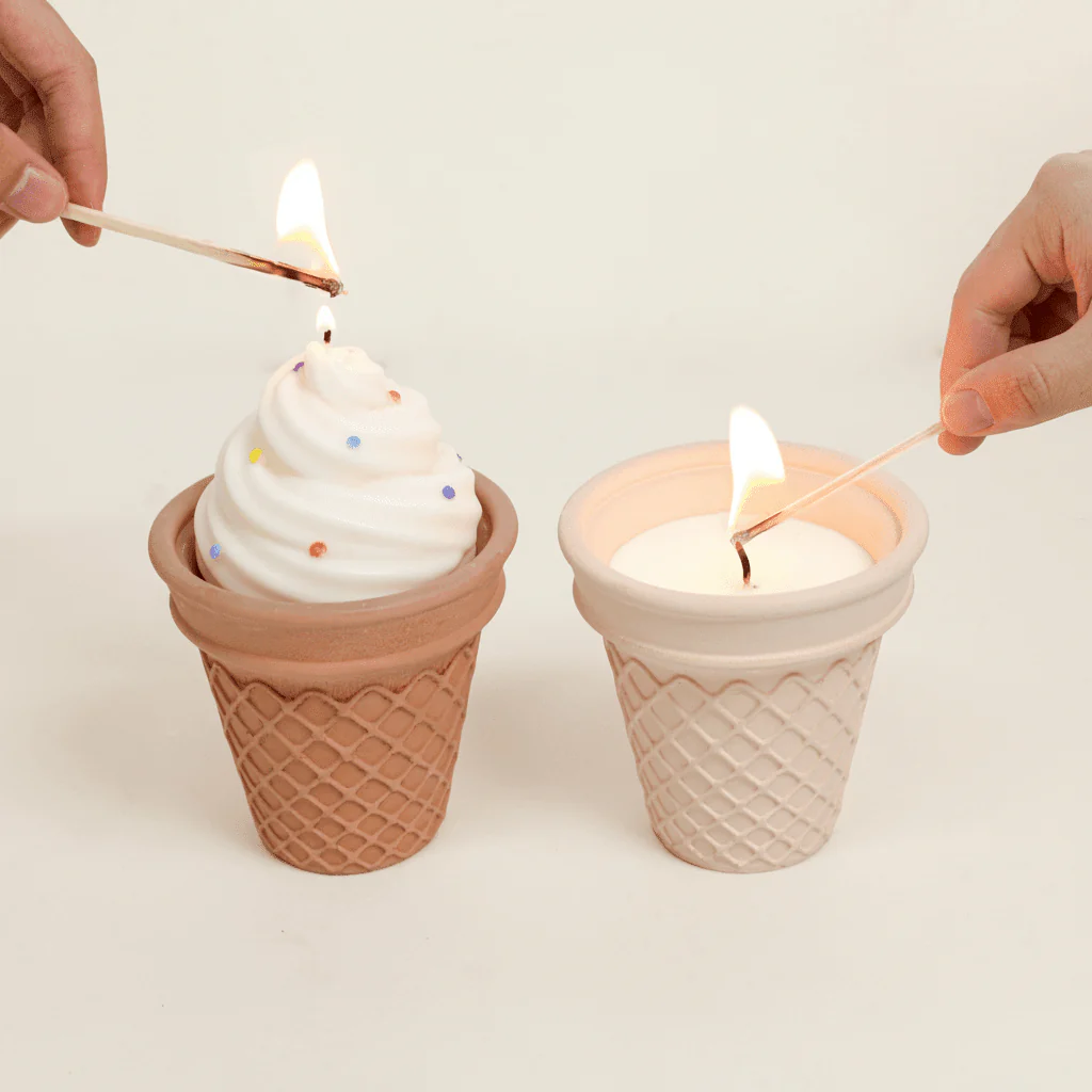 Sweet Swirl Ice Cream Candle Jar & Candle Refill Silicone Mold - Image 6