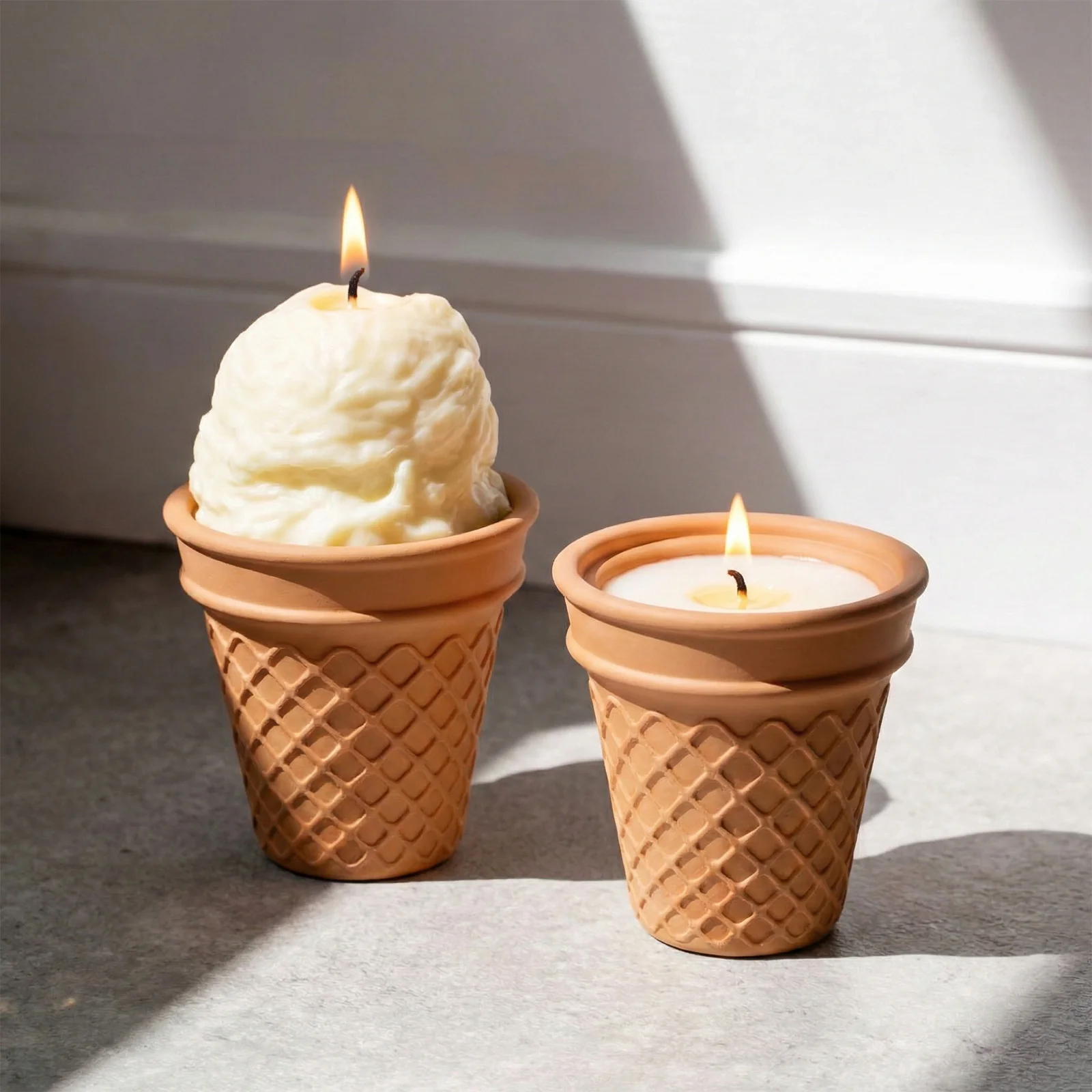 Creamy Scoop Ice Cream Candle Jar & Candle Refill Silicone Mold - Image 2