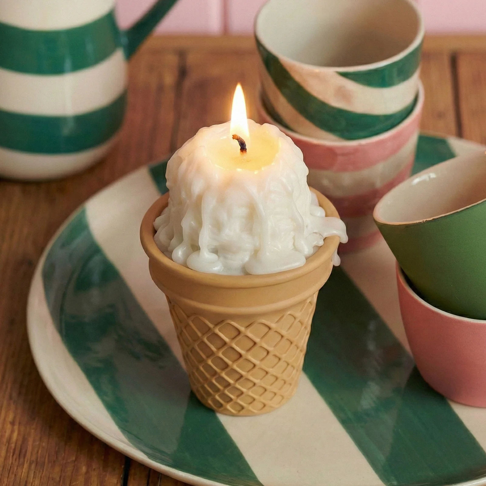 Creamy Scoop Ice Cream Candle Jar & Candle Refill Silicone Mold - Image 3