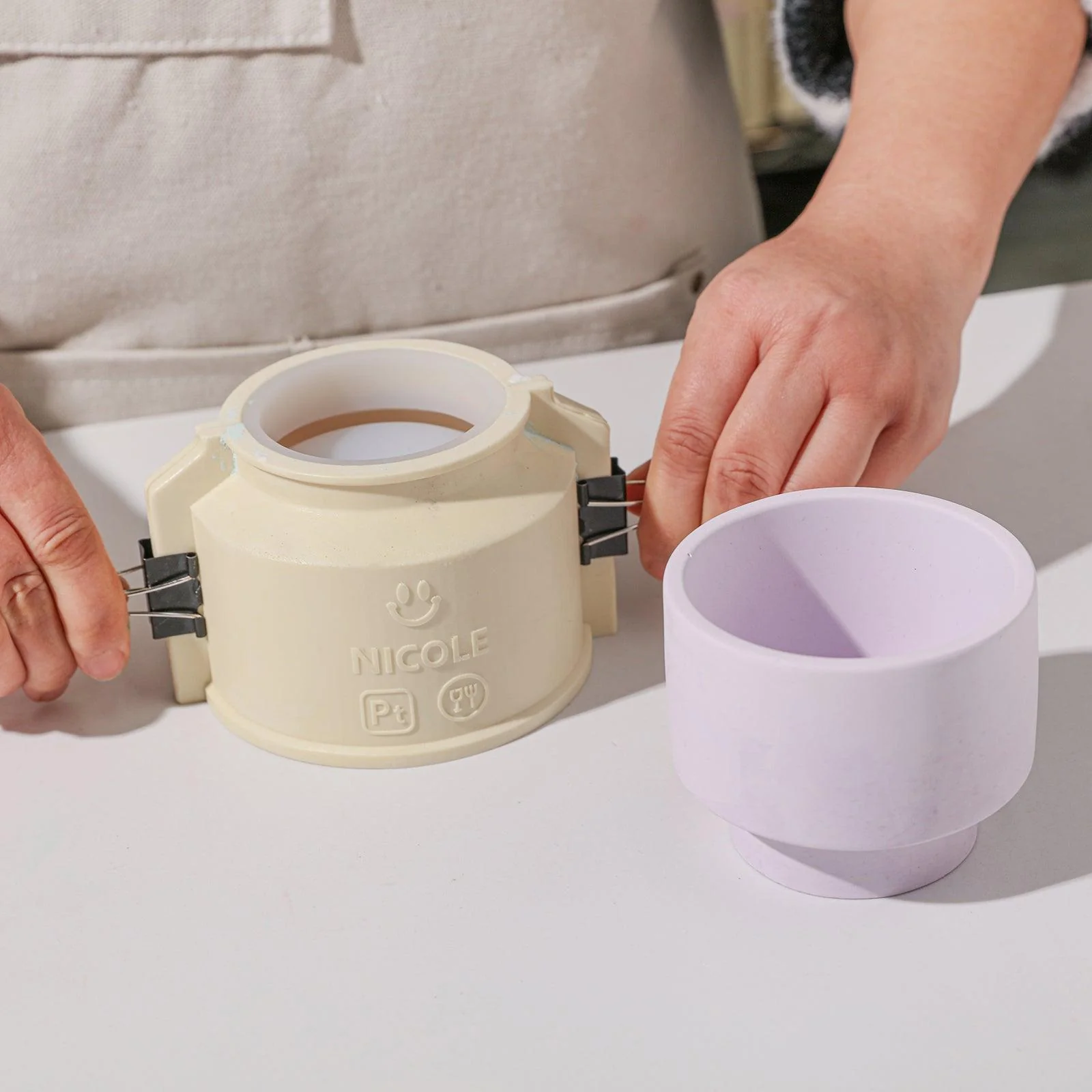 Bowl-shaped Candle Jar Silicone Mold - â…¢ - Image 3