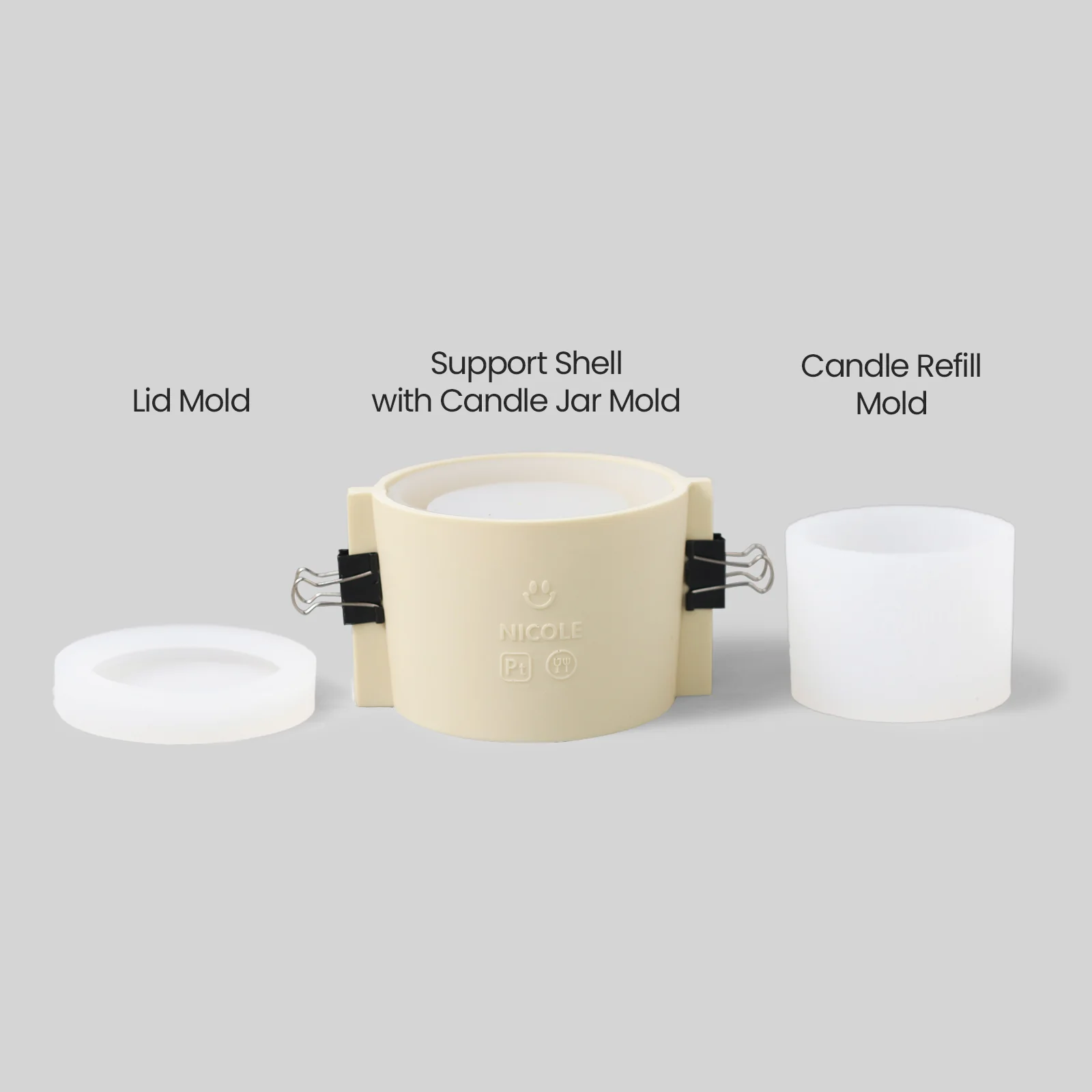 6.3oz Simple Style Candle Jar Silicone Mold & Candle Refill Mold - Image 8