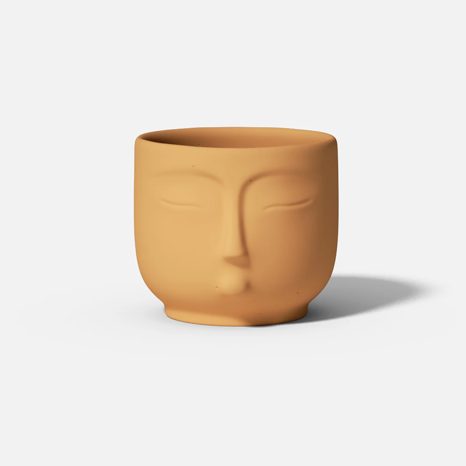 Hazy Human Face Candle Jar Silicone Mold