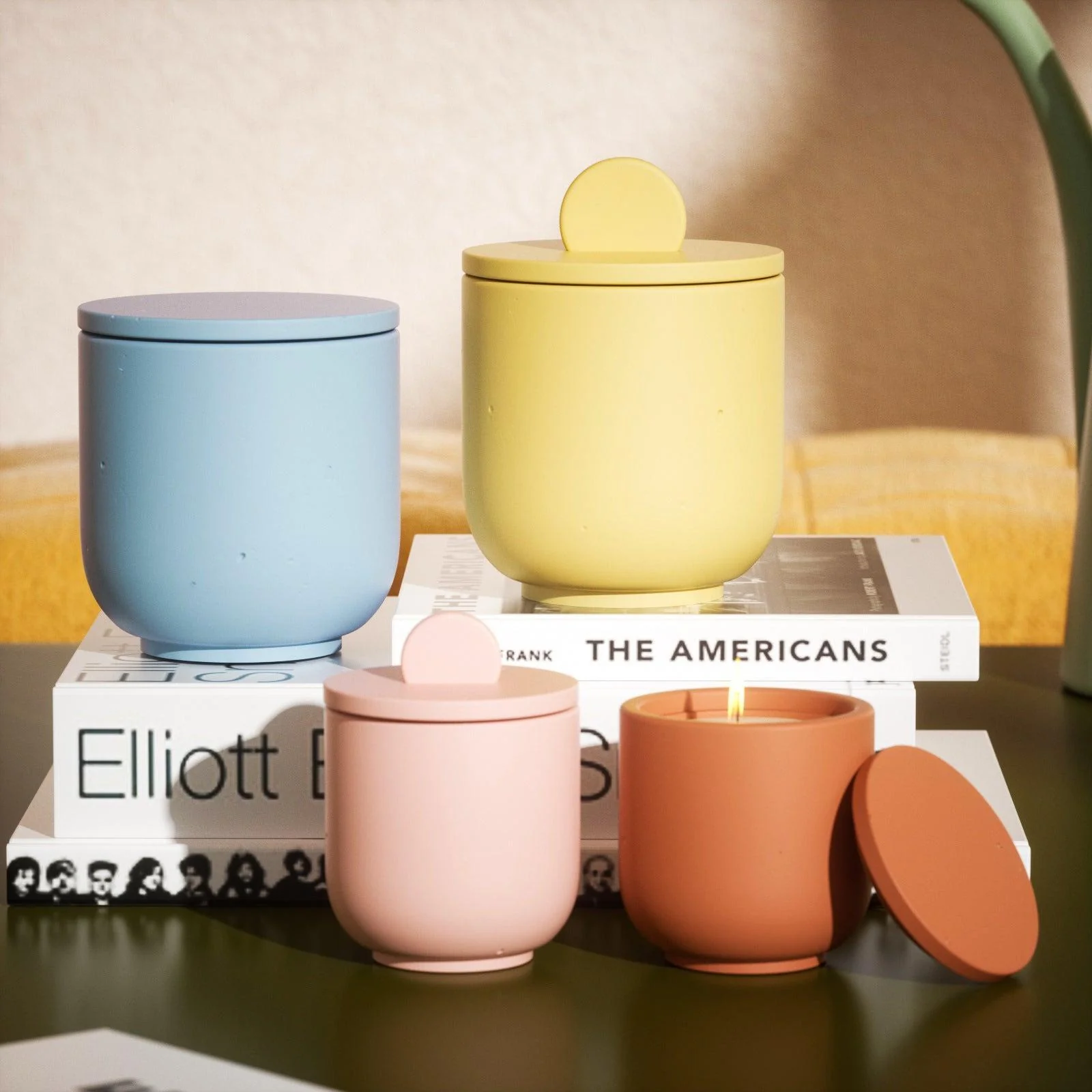 Simple Style Candle Jar & Raised Lids Silicone Mold With Refill Mold - Image 8